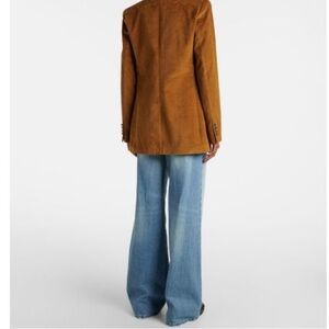 FRAME Brown Cord Cotton Corduroy Blazer Size 4